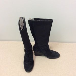 Ugg black suede boots